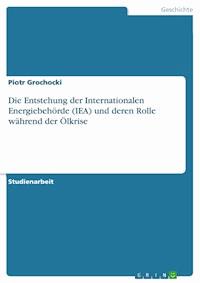 Die Entstehung der Internationalen Energiebehörde (IEA) und deren Rolle während der Ölkrise - Piotr Grochocki - E-Book