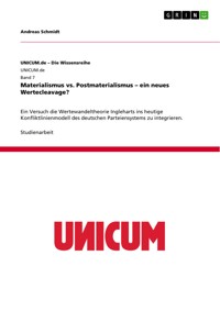 Materialismus vs. Postmaterialismus – ein neues Wertecleavage? - Andreas Schmidt - E-Book
