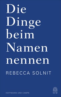 Die Dinge beim Namen nennen - Rebecca Solnit - E-Book