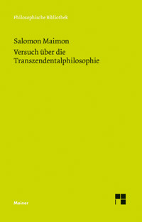 Versuch über die Transzendentalphilosophie - Salomon Maimon - E-Book