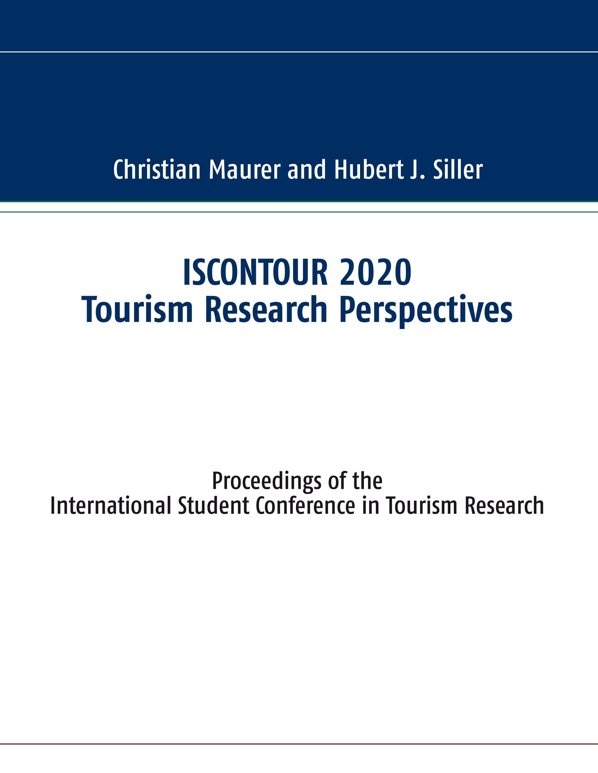 ISCONTOUR 2020 Tourism Research Perspectives - Christian Maurer - E-Book