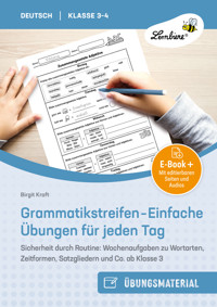 Grammatikstreifen - Einfache Übungen für jeden Tag - Birgit Kraft - E-Book