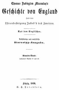 Geschichte von England seit der Thronbesteigung Jakob's des Zweiten. Neunter Band: enthaltend Kapitel 17 und 18. - Thomas Babington Macaulay, Macaulay, Baron - kostenlos E-Book