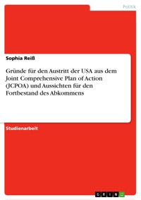Gründe für den Austritt der USA aus dem Joint Comprehensive Plan of Action (JCPOA) und Aussichten für den Fortbestand des Abkommens - Sophia Reiß - E-Book