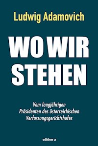 Wo wir stehen - Ludwig Adamovich - E-Book