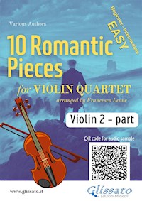 Violin 2 part of "10 Romantic Pieces" for Violin Quartet - Johannes Brahms - E-Book