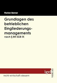 Grundlagen des betrieblichen Eingliederungsmanagements nach § 84 SGB IX - Florian Berner - E-Book