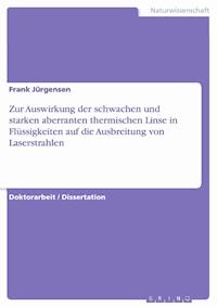 Zur Auswirkung der schwachen und starken aberranten thermischen Linse in Flüssigkeiten auf die Ausbreitung von Laserstrahlen - Frank Jürgensen - E-Book