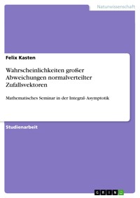 Wahrscheinlichkeiten großer Abweichungen normalverteilter Zufallsvektoren - Felix Kasten - E-Book