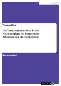 Der Vertrauensgrundsatz in der Krankenpflege bei horizontaler Arbeitsteilung im Krankenhaus - Thomas Berg - E-Book