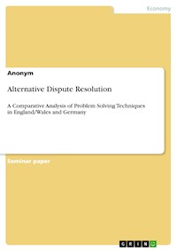 Alternative Dispute Resolution -  - E-Book