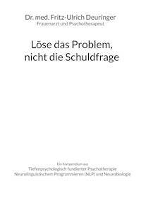 Löse das Problem, nicht die Schuldfrage - Fritz-Ulrich Deuringer - E-Book