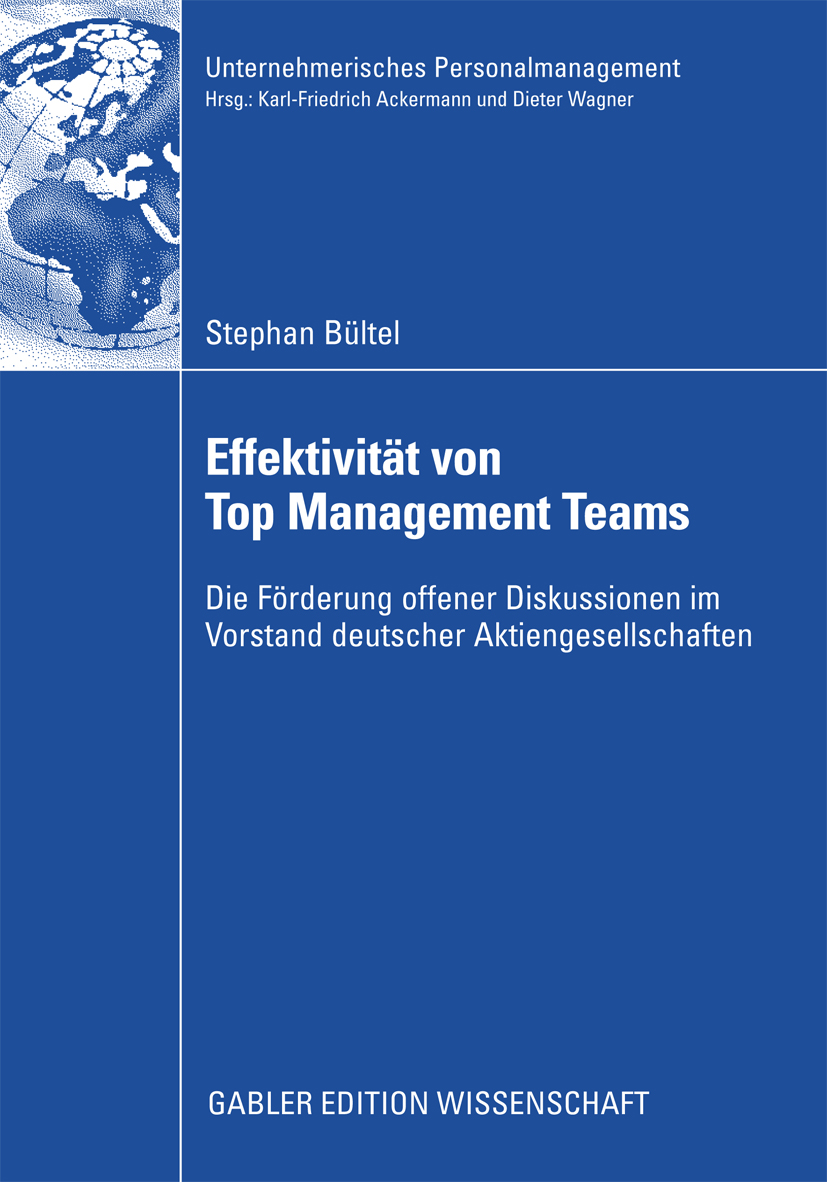 Effektivität von Top Management Teams - Stephan Bültel - E-Book