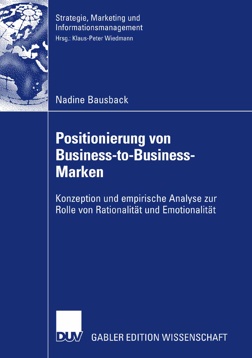 Positionierung von Business-to-Business-Marken - Nadine Bausback - E-Book