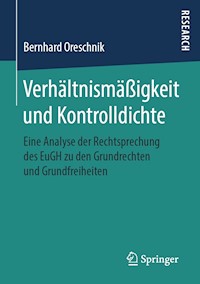 Verhältnismäßigkeit und Kontrolldichte - Bernhard Oreschnik - E-Book