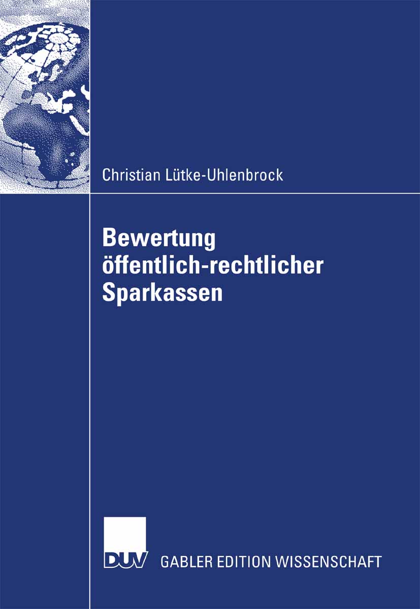 Bewertung öffentlich-rechtlicher Sparkassen - Christian Lütke-Uhlenbrock - E-Book