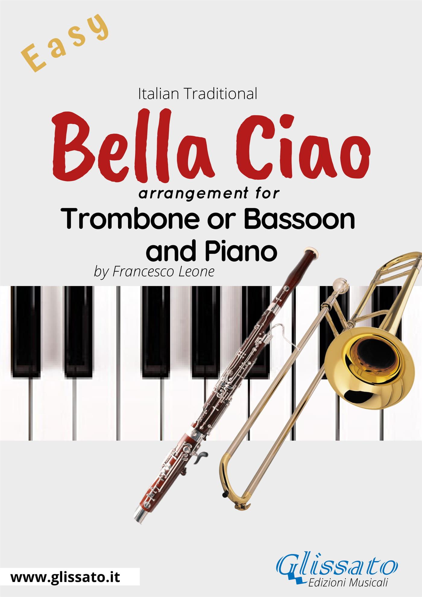 Bella Ciao - Trombone or Bassoon and Piano - Francesco Leone - E-Book