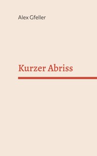 Kurzer Abriss - Alex Gfeller - E-Book