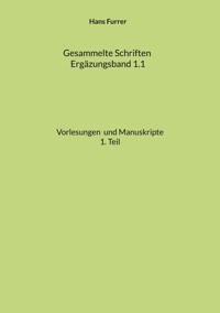 Gesammelte Schriften - Hans Furrer - E-Book