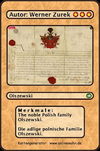 The noble Polish family Olszewski. Die adlige polnische Familie Olszewski. - Werner Zurek - E-Book