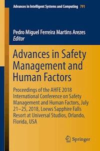 Advances in Safety Management and Human Factors -  - E-Book