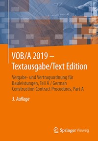 VOB/A 2019 - Textausgabe/Text Edition -  - E-Book