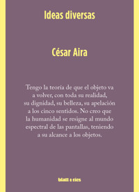 Ideas diversas - César Aira - E-Book