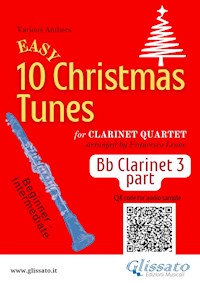 Bb Clarinet 3 part of "10 Easy Christmas Tunes" for Clarinet Quartet - Christmas Carols - E-Book
