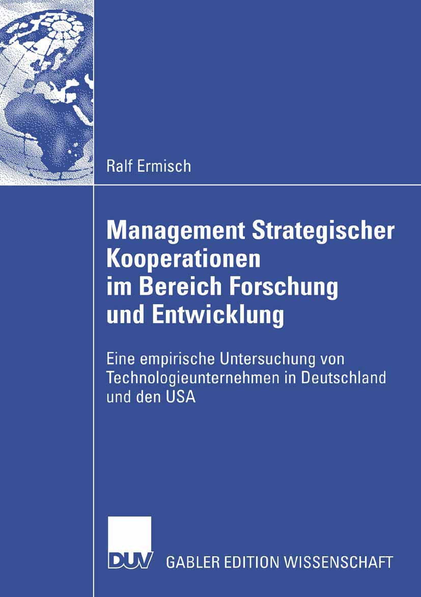 Management Strategischer Kooperationen im Bereich Forschung und Entwicklung - Ralf Ermisch - E-Book