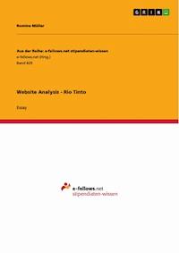 Website Analysis - Rio Tinto - Romina Müller - E-Book