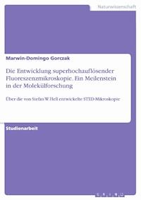 Die Entwicklung superhochauflösender Fluoreszenzmikroskopie. Ein Meilenstein in der Molekülforschung - Marwin-Domingo Gorczak - E-Book