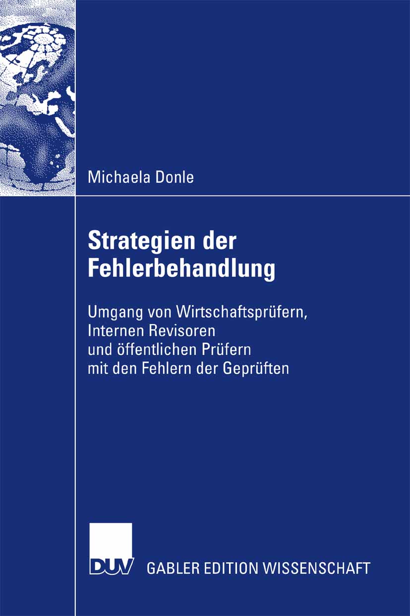 Strategien der Fehlerbehandlung - Michaela Donle - E-Book