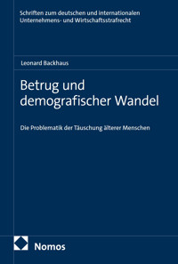 Betrug und demografischer Wandel - Leonard Backhaus - E-Book