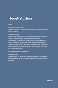 Hegel-Studien Band 35 -  - E-Book