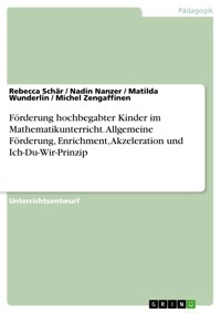 Förderung hochbegabter Kinder im Mathematikunterricht. Allgemeine Förderung, Enrichment, Akzeleration und Ich-Du-Wir-Prinzip - Rebecca Schär - E-Book