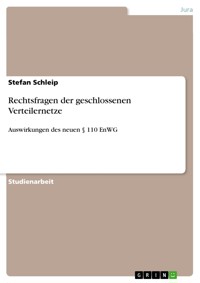 Rechtsfragen der geschlossenen Verteilernetze - Stefan Schleip - E-Book