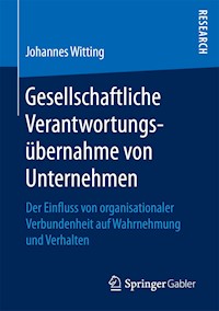 Gesellschaftliche Verantwortungsübernahme von Unternehmen - Johannes Witting - E-Book