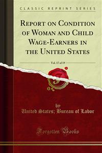 Report on Condition of Woman and Child Wage-Earners in the United States - United States - E-Book