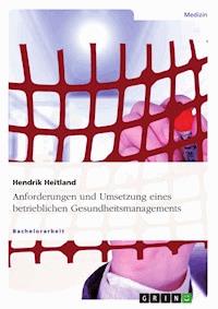 Anforderungen und Umsetzung eines betrieblichen Gesundheitsmanagements - Hendrik Heitland - E-Book
