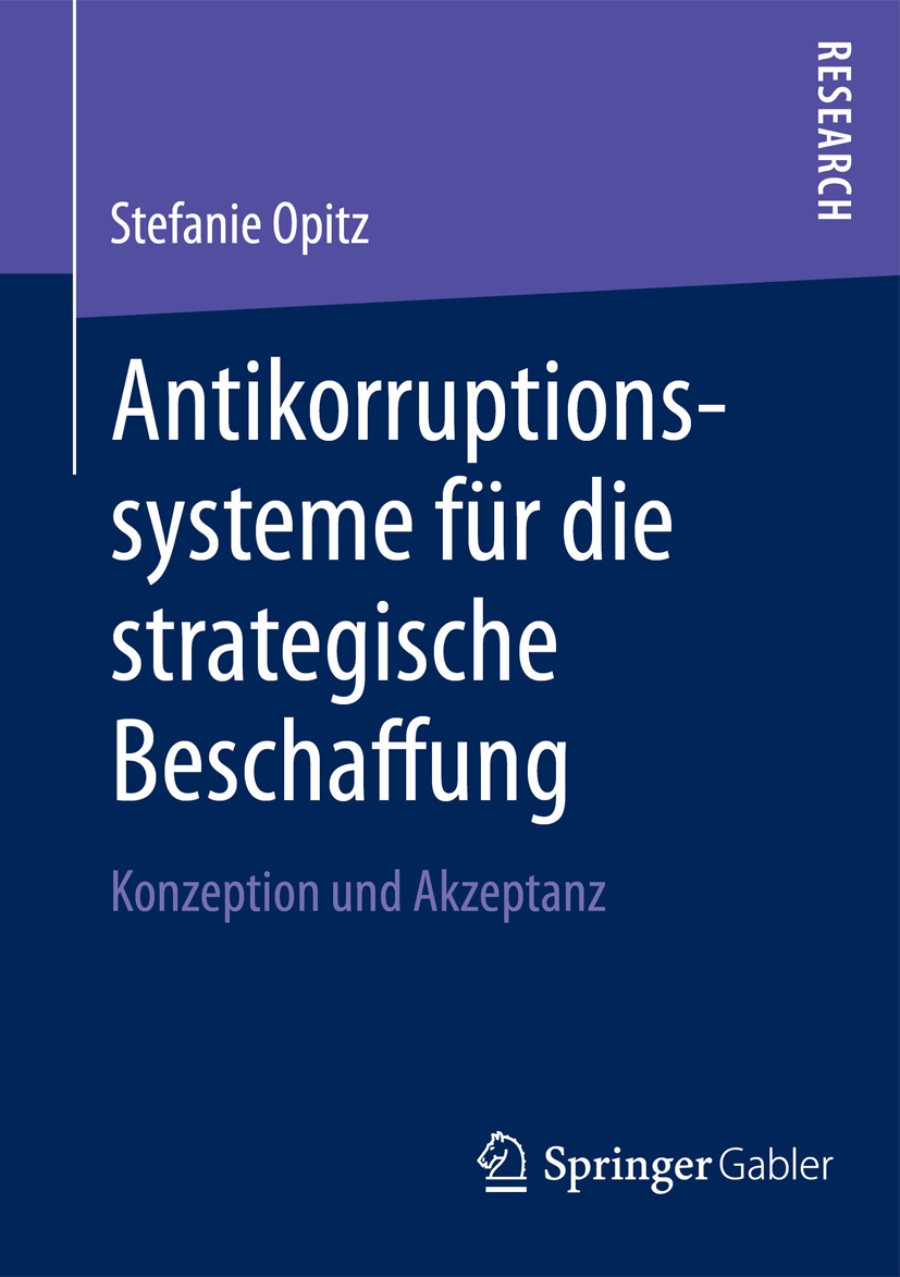 Antikorruptionssysteme für die strategische Beschaffung - Stefanie Opitz - E-Book