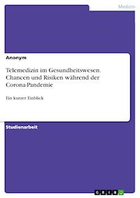 Telemedizin im Gesundheitswesen. Chancen und Risiken während der Corona-Pandemie -  - E-Book