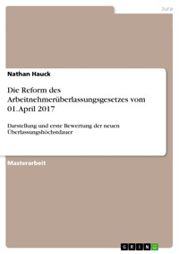 Die Reform des Arbeitnehmerüberlassungsgesetzes vom 01. April 2017 - Nathan Hauck - E-Book